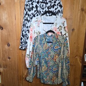 Floral and Paisley Blouse Set